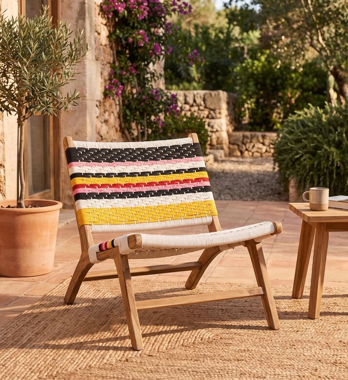 Home Deco and More Catania Multi-colored Lounge Chair, Packshot View