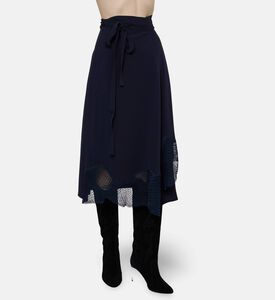 Beatrice B Drape-detail Flared Skirt, Model View