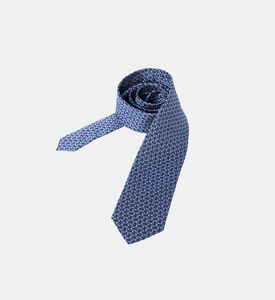 Pointed Tip Jacquard Silk Tie