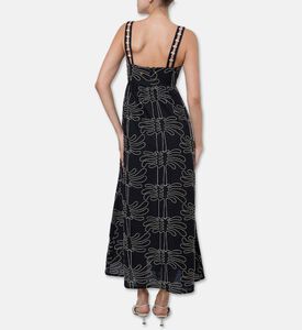 Palmacea All-over Palm Frond Printed Maxi Dress, Model View