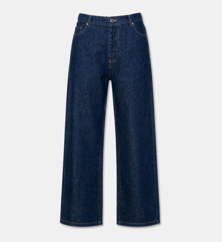 Maison Kitsune Contrast Stitching Straight-leg Jeans, Packshot View