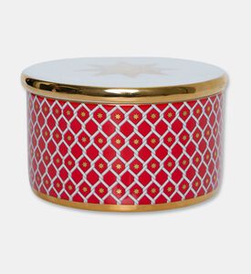 Imperial Gold-toned Trim Red Lattice Jewelry Box, Red, Packshot View