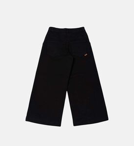 بنطال قطني بخمسة جيوب وأرجل واسعة