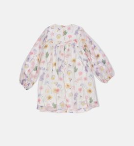 Long-sleeve Floral Print Dress Long-sleeve Floral Print Dress