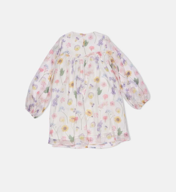 Long-sleeve Floral Print Dress Long-sleeve Floral Print Dress
