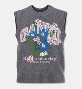 Ganni Vest Flowers, Packshot View