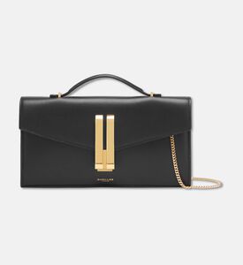 Demellier Oblong Shoulder Chain Handbag, Black, Packshot View