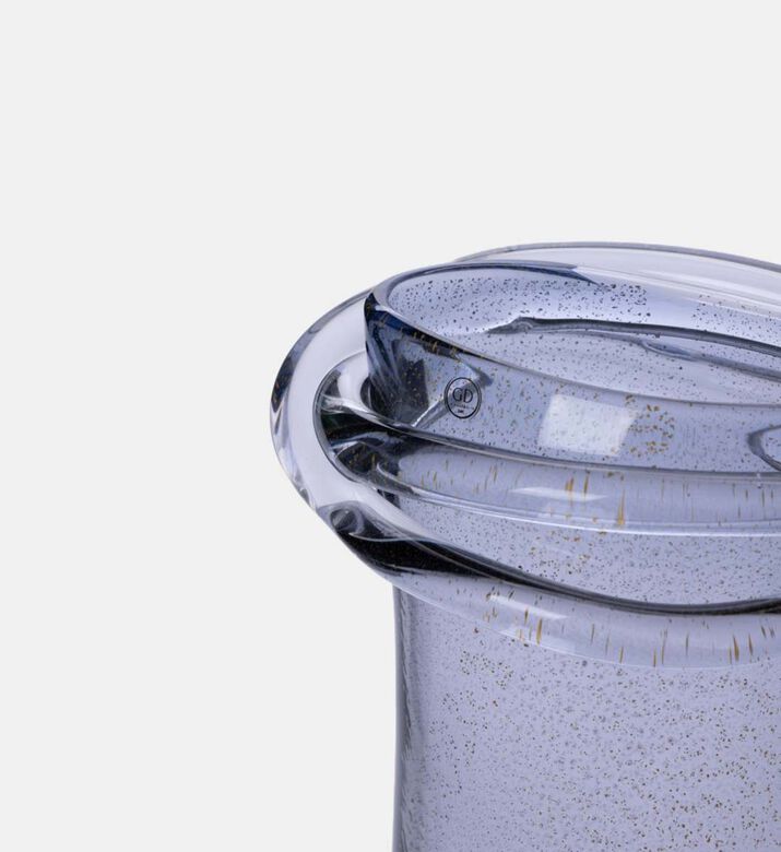 Large Auria Gold Crystal Vase