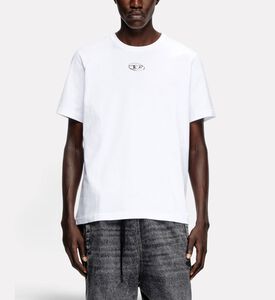 Diesel T-adjust-od Organic Cotton T-shirt, White, S, Model View