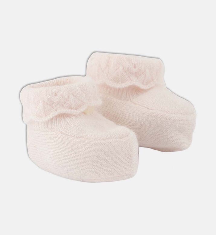 Wool Ruffle-detail Booties