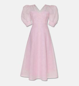 Poca and Poca Mesh Short-sleeve Midi Dress, Packshot View