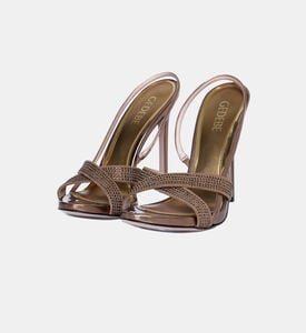 Chrissy Rhinestone Embellished Slingback Sandals Chrissy Rhinestone Embellished Slingback Sandals