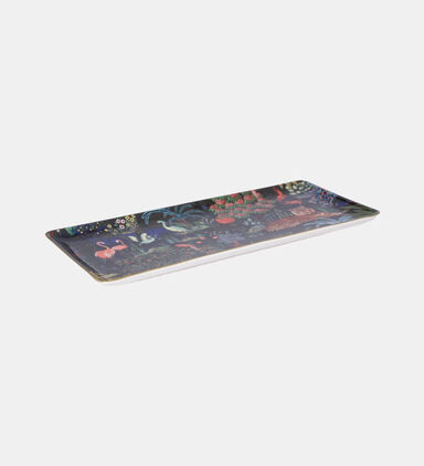 Forest Printed Rectangle Serving Tray