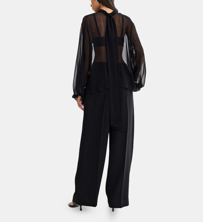 Mesh Wide Long-sleeve Top Mesh Wide Long-sleeve Top