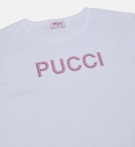 Emilio Pucci Studs-embellished Logo T-shirt, Packshot View