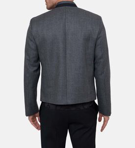 Wool Long-sleeve High Neck Jacket