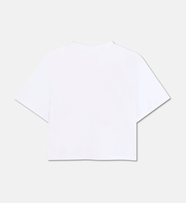 DKNY Logo-print Short-sleeve Crewneck T-shirt, Pink, 16y, Packshot View