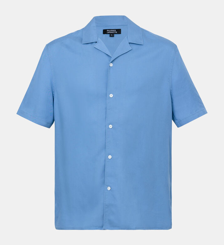 قميص ميرتيل منسوج بأكمام قصيرة