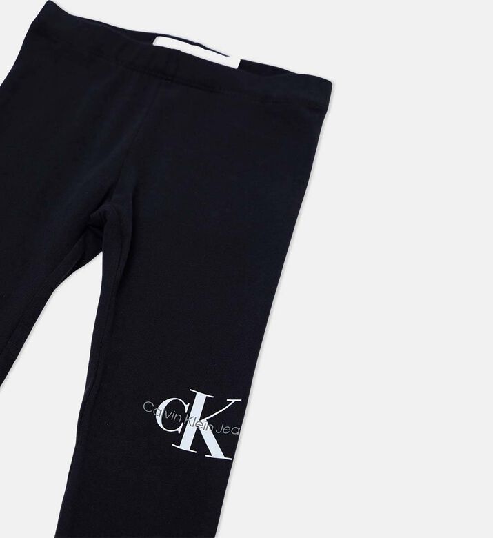 Elastic Waistband Side Logo-print Pants
