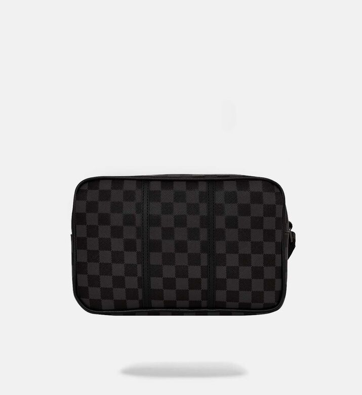 حقيبة صغيرة بنقشة مربعات بأسنان شرسة