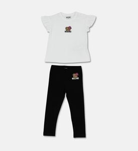 Moschino BKT Ruffled Sleeves Teddy Patch 2-piece Set, Packshot View