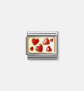 حلية قلوب حمراء كلاسيكية قابلة للتشكيل