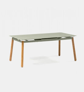 Alicante Aluminum Teak Wood Table