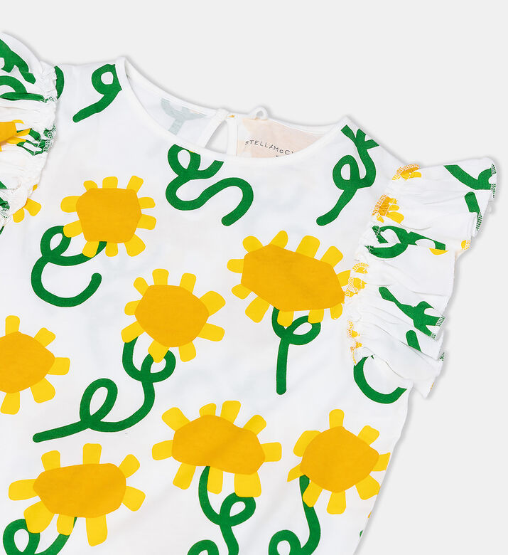 Sunflower-print Sleeveless Top Sunflower-print Sleeveless Top