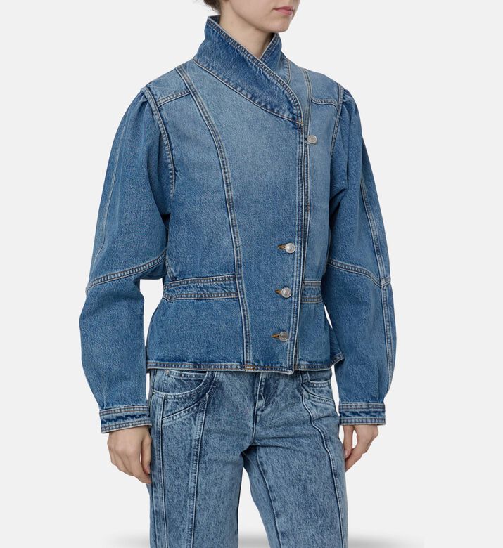 Isabel Marant Utility Button-front Bomber Blouson, Model View