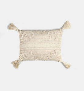 Home Deco and More Adoby Cotton Fringes Cushion, Packshot View