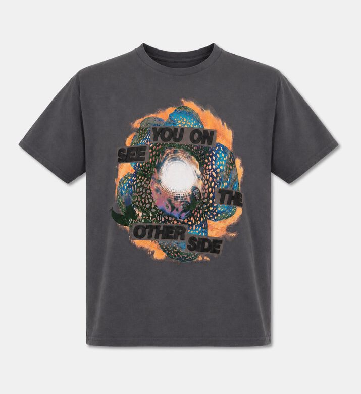 Travis Scott Psychedelic Graphic Crewneck T-shirt, Packshot View