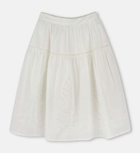 تنورة مطرزة بتطريزات أناناس