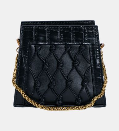Mini Amu Croc-embossed Bag