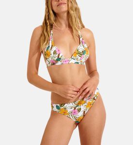 Tropical Print Bikini Top
