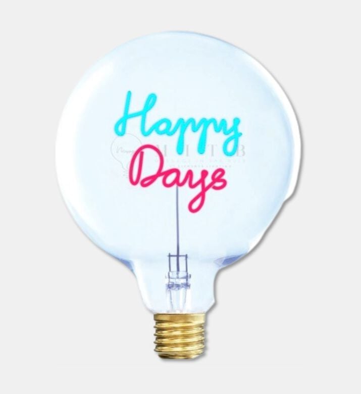 Message in the Bulb Happy Days Led Bulb, Packshot View