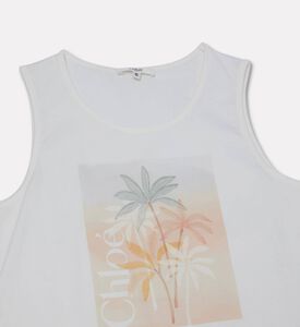 Chloe Palm Tree Print Tank Top, Packshot View