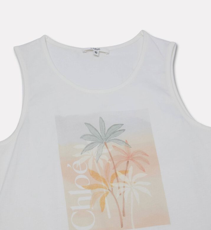 Chloe Palm Tree Print Tank Top, Packshot View