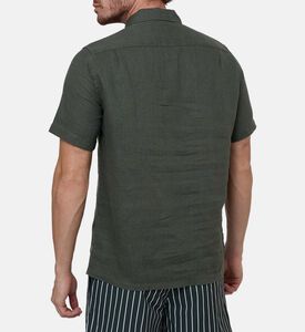 Linen Short-sleeve Classic-fit Shirt