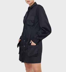 Satin Shirt Ankle-length Dress Satin Shirt Ankle-length Dress