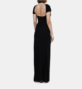 Draped Cut-out Maxi Dress