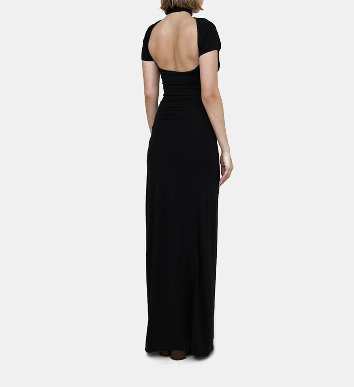 Draped Cut-out Maxi Dress