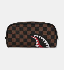 Sprayground Checkered Pattern Pencil Bag, Packshot View