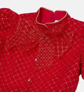 Tulle Bow-detail Layered Dress