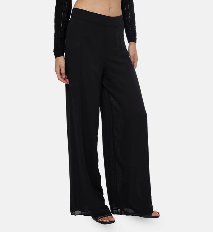 Edward Achour Paris Elastic Waistband Regular-fit Pants, Model View Edward Achour Paris Elastic Waistband Regular-fit Pants, Model View