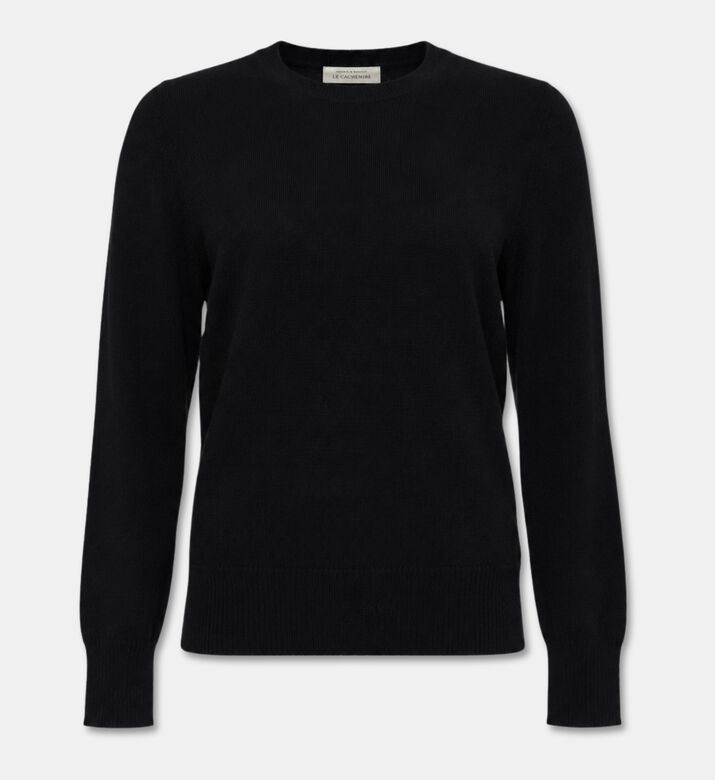Galeries Lafayette Zabri Round-neck Sweater, Black, L, Packshot View
