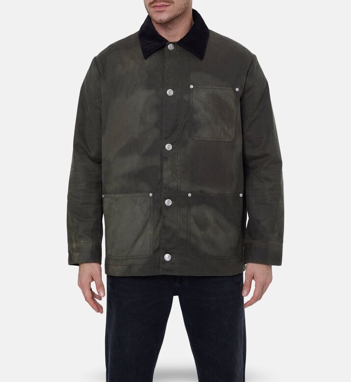 Zadig et Voltaire Contrast Collar Utility Jacket, Model View