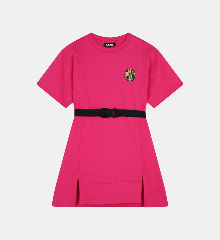 Cotton Jersey Belted Dress
