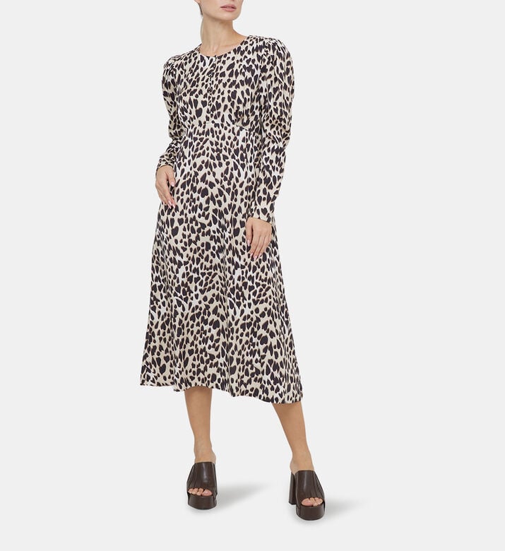 Baguera Leopard-print Midi Dress Baguera Leopard-print Midi Dress