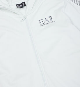 جاكيت رياضي قطن بطبعة شعار وسحاب