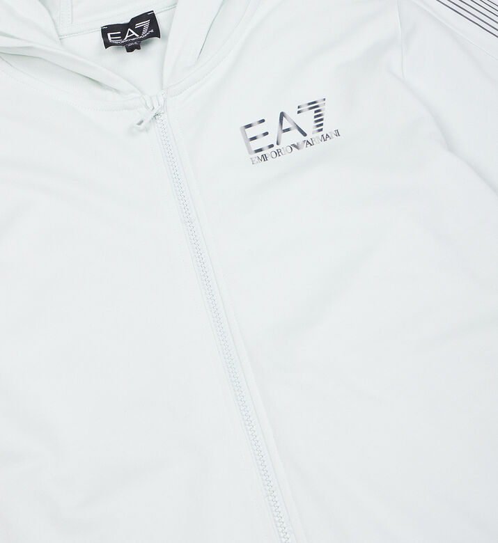 جاكيت رياضي قطن بطبعة شعار وسحاب